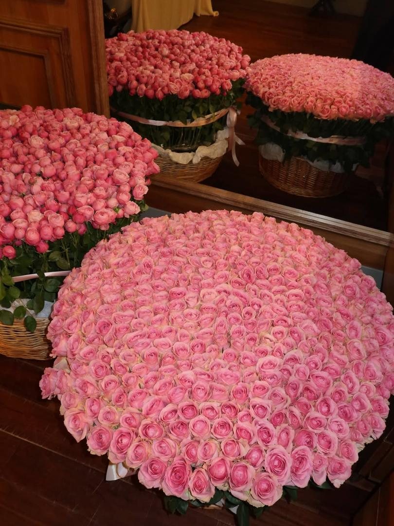 Century of Roses — 100-rose anniversary arrangement